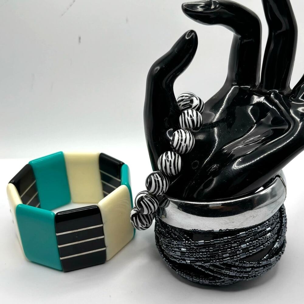 Y2K Black & Blue Bracelet Bundle